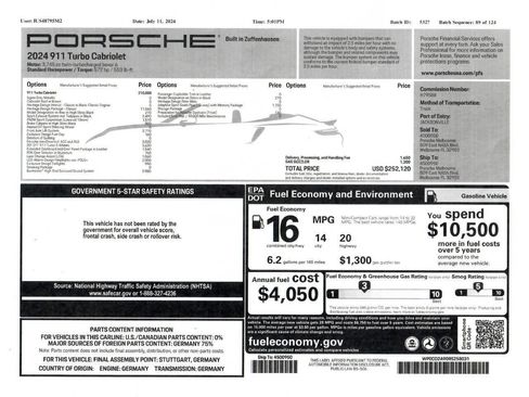 Used 2024 Porsche 911 Cabriolet AWD/4WD image 39