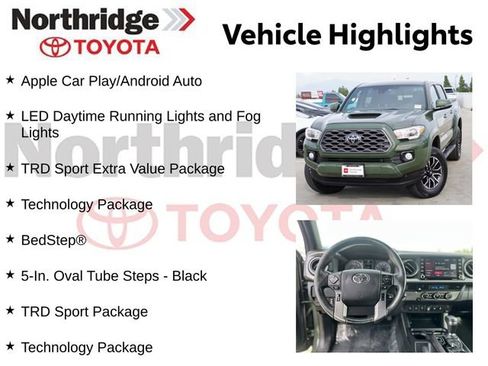 Used 2021 Toyota Tacoma TRD Sport w/ Technology Package RWD image 2