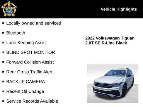 Used 2022 Volkswagen Tiguan SE R-Line FWD image 2
