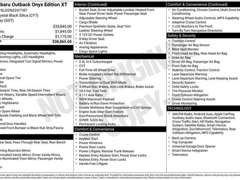 Used 2022 Subaru Outback Onyx Edition XT image 8