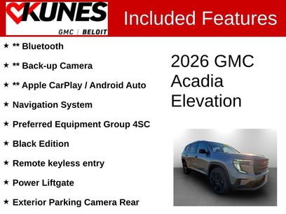 New 2026 GMC Acadia Elevation w/ Black Edition