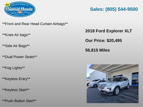 Used 2018 Ford Explorer XLT w/ Equipment Group 201A FWD image 6