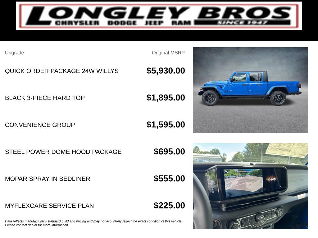 New 2026 Jeep Gladiator Sport AWD/4WD image 4