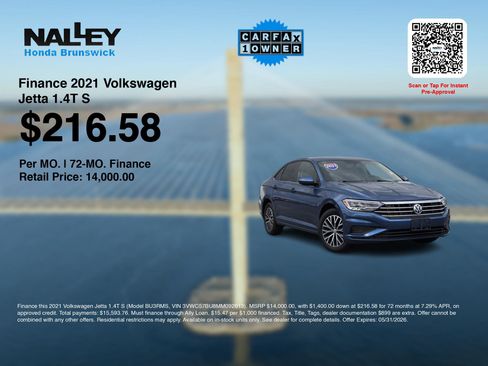 Used 2021 Volkswagen Jetta S w/ Driver Assistance Package FWD image 3