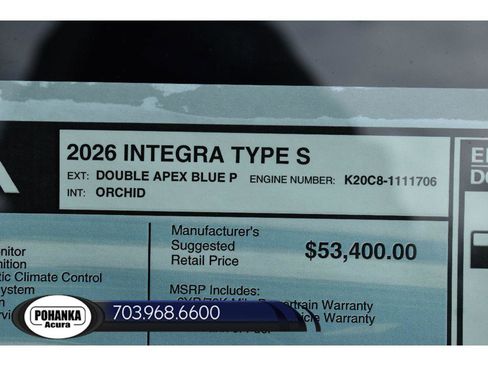 New 2026 Acura Integra Type S FWD image 35