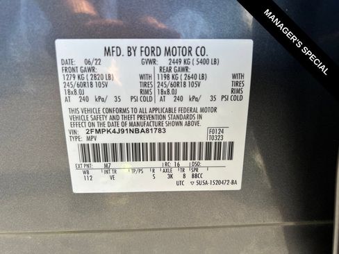 Used 2022 Ford Edge SEL w/ Class II Trailer Tow Package AWD/4WD image 28
