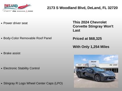 Used 2024 Chevrolet Corvette Stingray Coupe RWD image 12