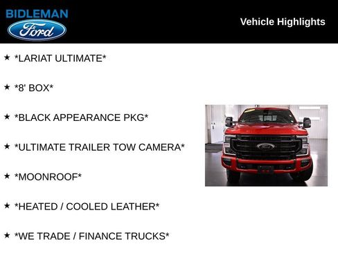 Used 2022 Ford F250 Lariat w/ Black Appearance Package AWD/4WD image 10