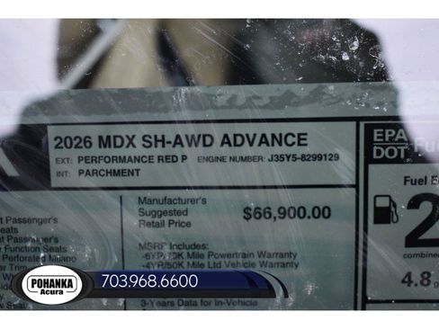 New 2026 Acura MDX w/ Advance Package AWD/4WD image 37