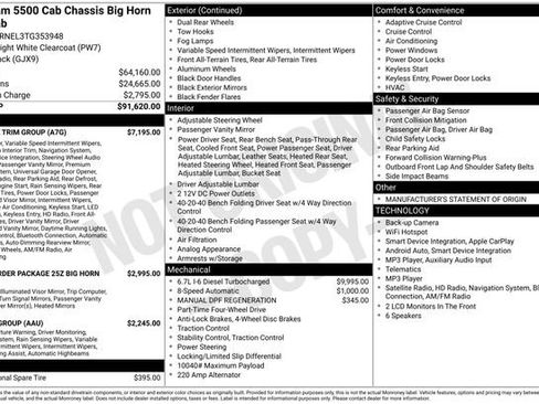 New 2026 RAM 5500 4x4 Crew Cab w/ Laramie Trim Package image 42