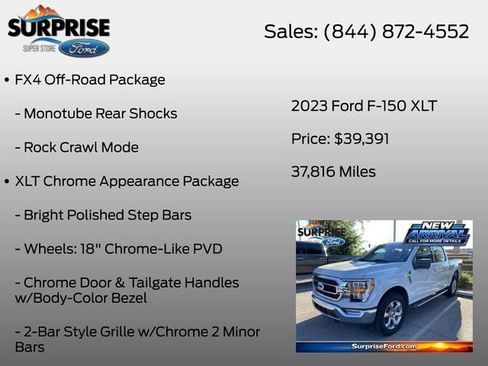 Used 2023 Ford F150 XLT w/ Equipment Group 302A High AWD/4WD image 17