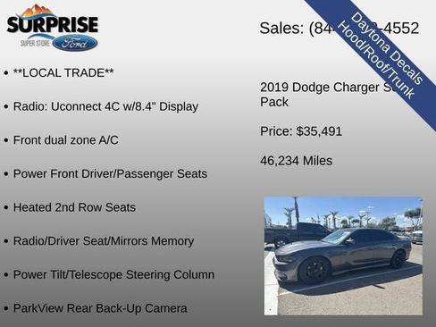 Used 2019 Dodge Charger Scat Pack w/ Daytona Edition Group RWD image 19