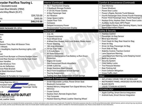 Used 2021 Chrysler Pacifica Touring-L image 39