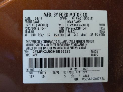 Used 2017 Ford Edge SEL w/ Equipment Group 201A FWD image 33