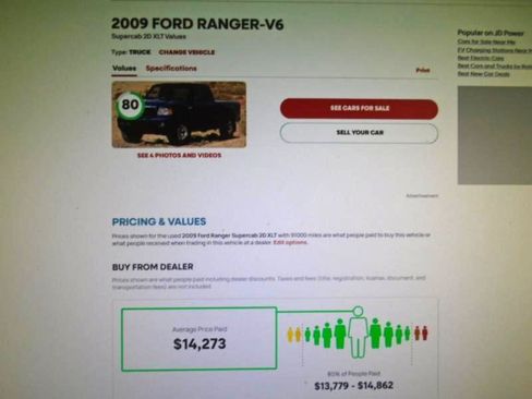 Used 2009 Ford Ranger XLT AWD/4WD image 10