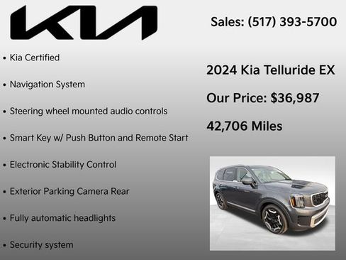 Used 2024 Kia Telluride EX AWD/4WD image 7