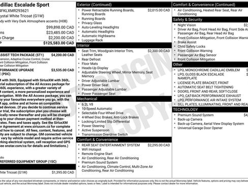 Used 2021 Cadillac Escalade Sport w/ Driver Assist Tech Package image 37