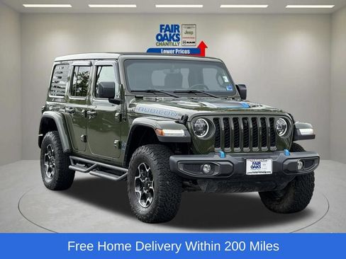 Used 2023 Jeep Wrangler Unlimited Rubicon 4xe w/ Cold Weather Group AWD/4WD image 1