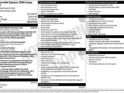 Used 2019 Chevrolet Express 2500 w/ Driver Convenience Package image 11