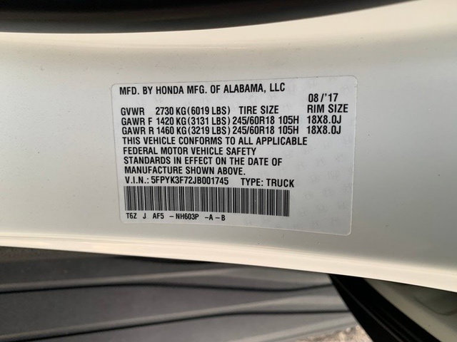 Used 2018 Honda Ridgeline RTL-E image 33