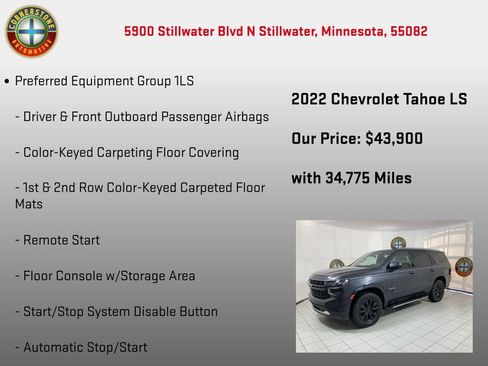 Used 2022 Chevrolet Tahoe LS w/ Driver Alert Package image 5