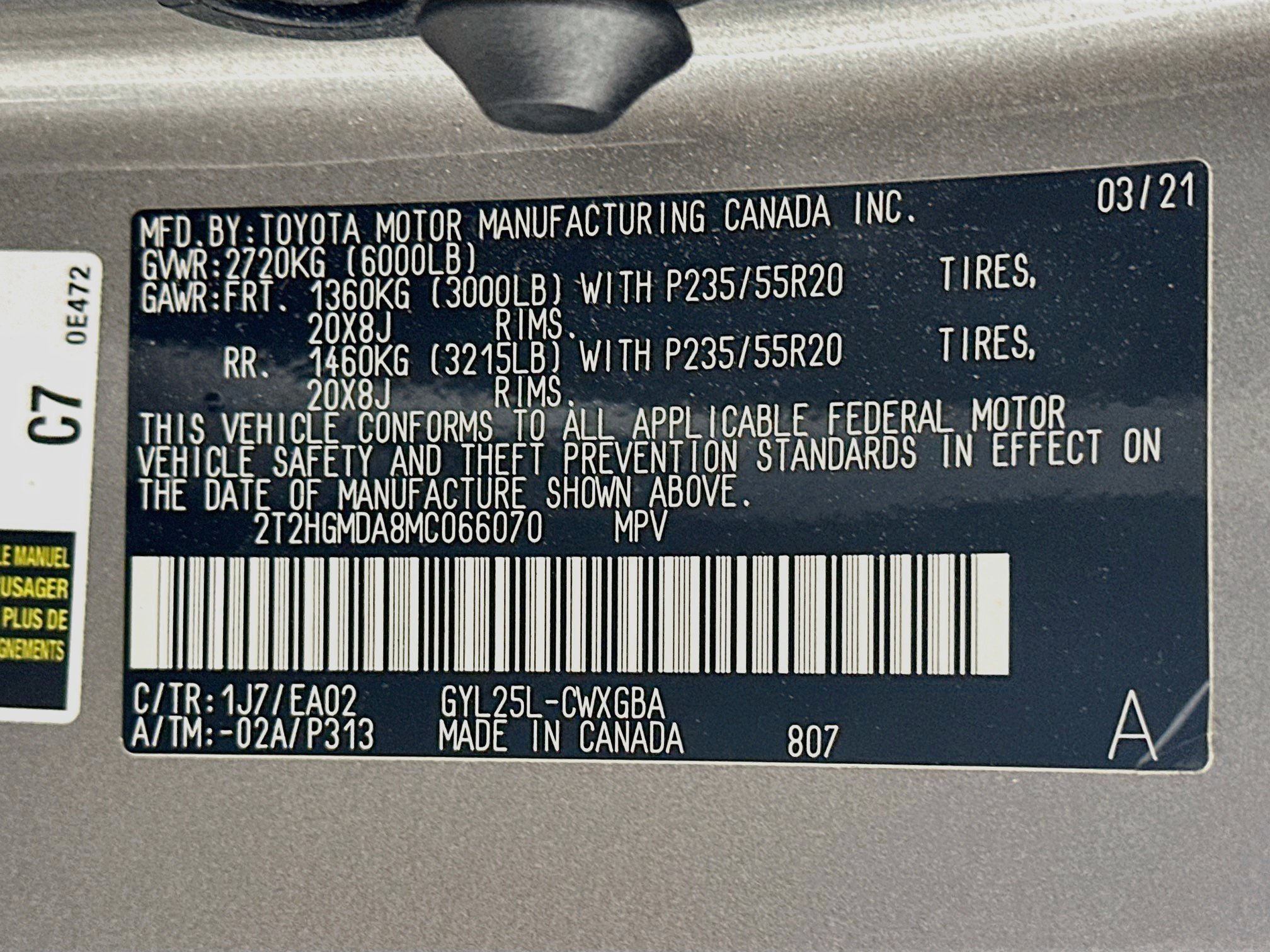 Used 2021 Lexus RX 450h AWD w/ Premium Package image 12