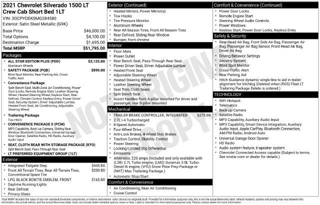 Used 2021 Chevrolet Silverado 1500 LT w/ All Star Edition Plus AWD/4WD image 31