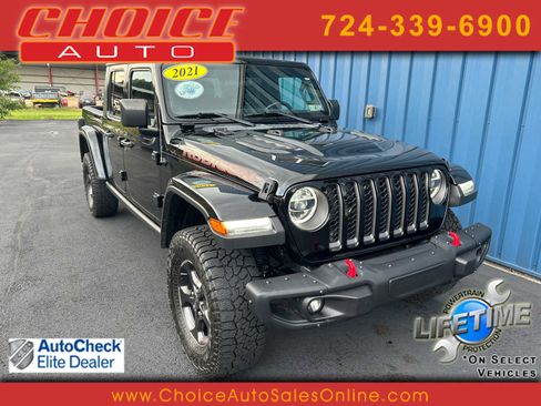 Used 2021 Jeep Gladiator Rubicon w/ LED Lighting Group image 1
