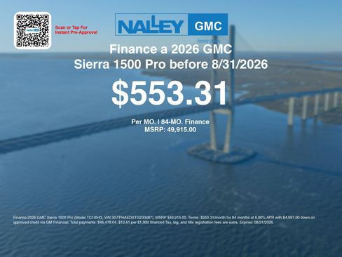 New 2026 GMC Sierra 1500 Pro w/ Pro Value Package RWD image 6