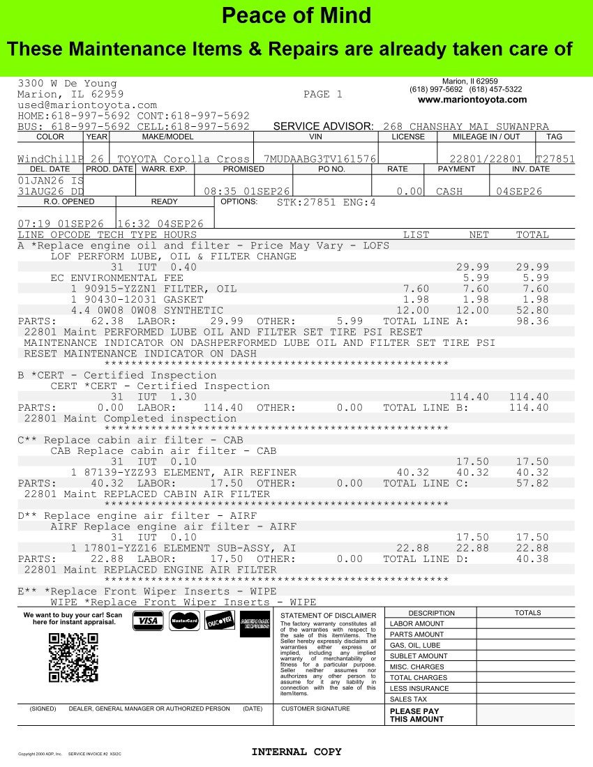 Certified 2026 Toyota Corolla Cross XLE w/ Convenience Package AWD/4WD image 34