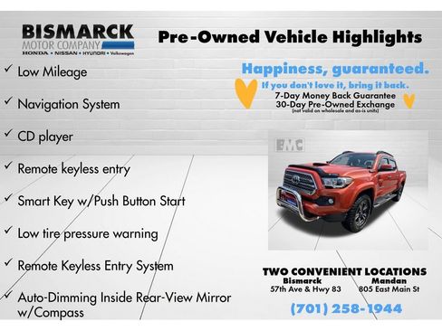 Used 2017 Toyota Tacoma TRD Sport w/ Tow Package (A/T) AWD/4WD image 5