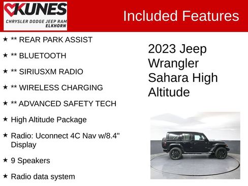 Used 2023 Jeep Wrangler Unlimited Sahara AWD/4WD image 3