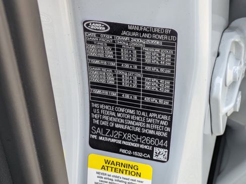 Certified 2025 Land Rover Range Rover Evoque S image 35