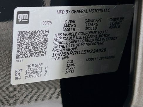 Used 2025 Chevrolet Tahoe RST w/ RST Capability Package image 35