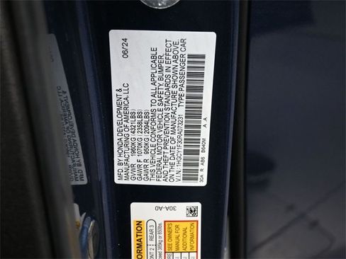 Certified 2024 Honda Accord EX image 4