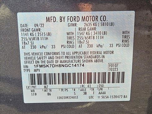 Used 2022 Ford Explorer XLT RWD image 22