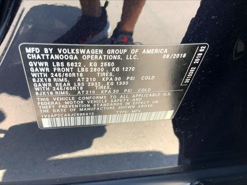 Used 2018 Volkswagen Atlas S FWD image 32