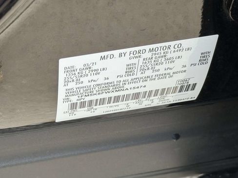 Used 2021 Ford Explorer Limited w/ Hybrid Equipment Group 310A AWD/4WD image 36