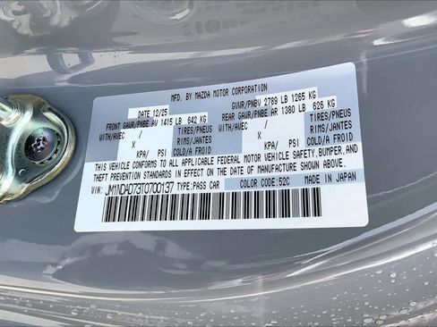 New 2026 MAZDA MX-5 Miata Grand Touring w/ Weather Package image 21