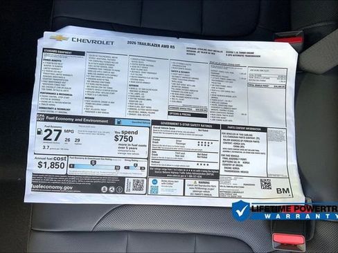 New 2026 Chevrolet TrailBlazer RS image 14
