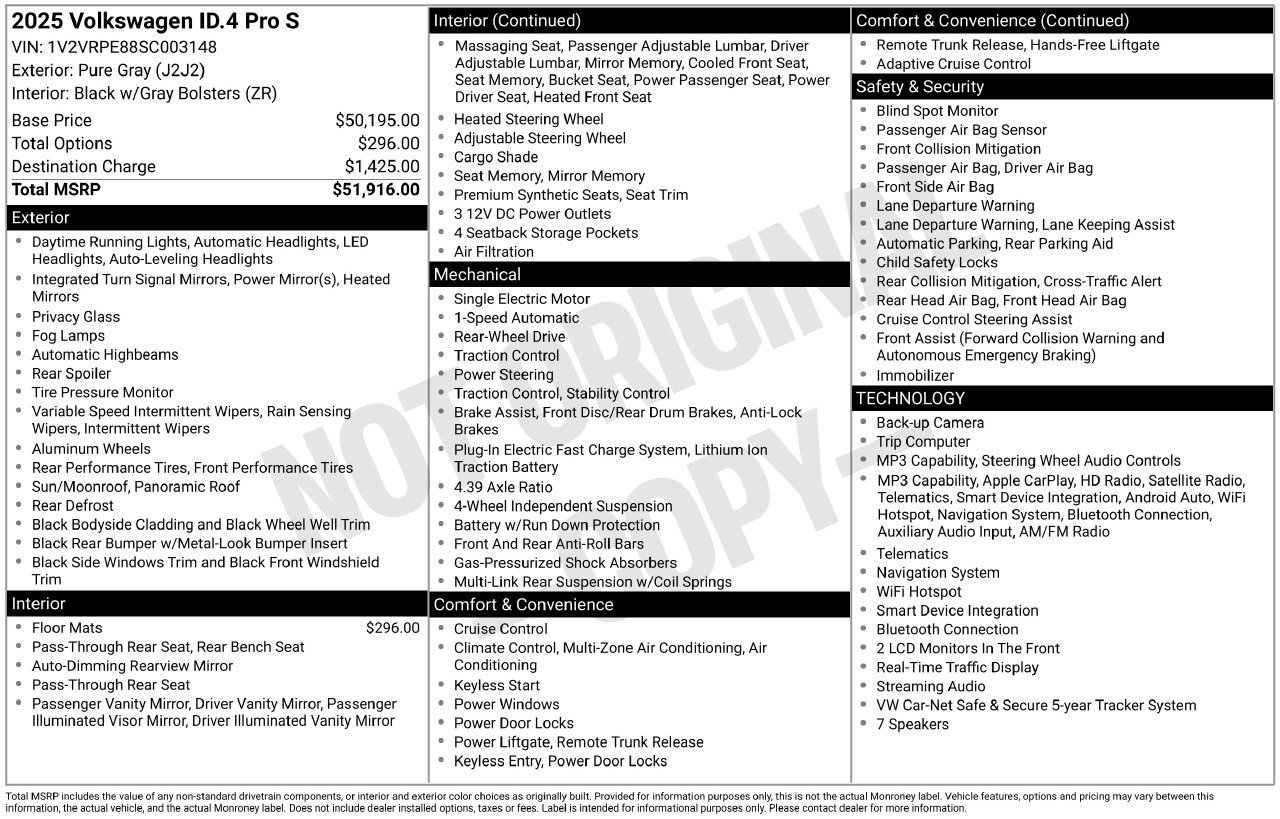 Used 2025 Volkswagen ID.4 Pro S RWD image 30