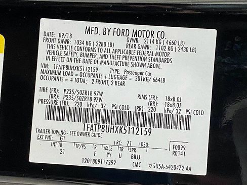Used 2019 Ford Mustang Convertible w/ Equipment Group 101A image 26