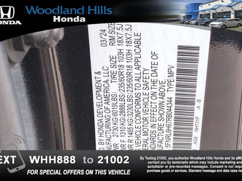 Certified 2024 Honda Odyssey EX-L image 27