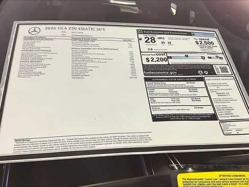 New 2026 Mercedes-Benz GLA 250 4MATIC image 18