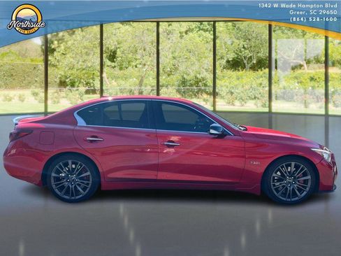 Used 2018 INFINITI Q50 Red Sport 400 w/ Sensory Package (Sport) RWD image 7