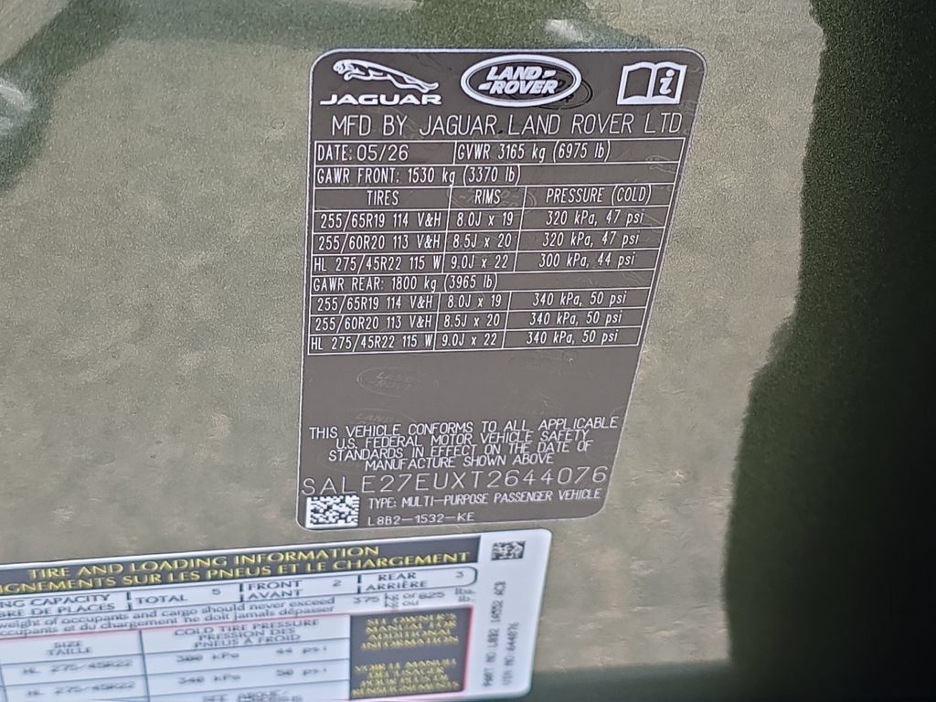 New 2026 Land Rover Defender 110 X-Dynamic SE AWD/4WD image 24