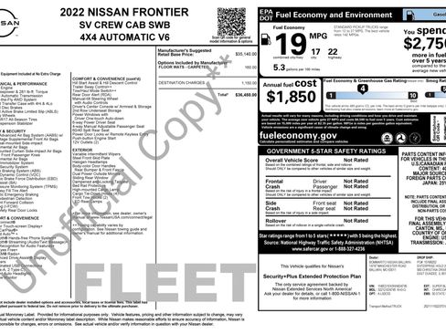 Used 2022 Nissan Frontier SV image 3