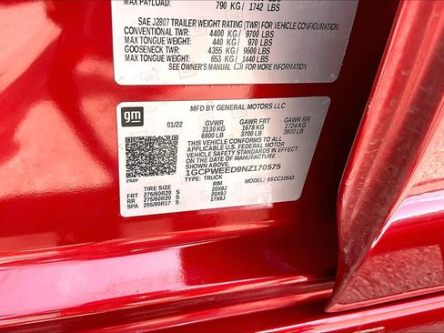 Used 2022 Chevrolet Silverado 1500 LTZ w/ LTZ Convenience Package II RWD image 35
