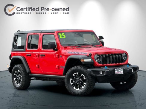 Certified 2025 Jeep Wrangler Unlimited Rubicon 4xe w/ Convenience Group AWD/4WD image 2