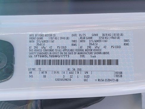 Used 2025 Ford F150 Lightning Lariat AWD/4WD image 17